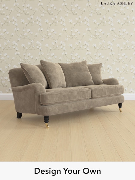 Alwyn Velvet/Truffle Natural Lynden Scatter Back By Laura Ashley (W46898) | £1,375