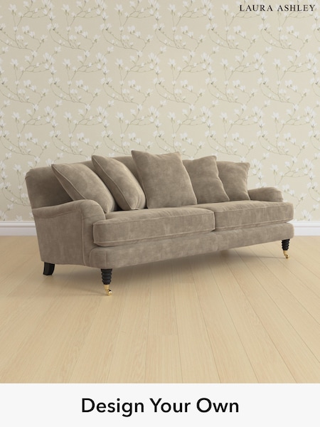 Alwyn Velvet/Truffle Natural Lynden Scatter Back By Laura Ashley (W46898) | £1,475