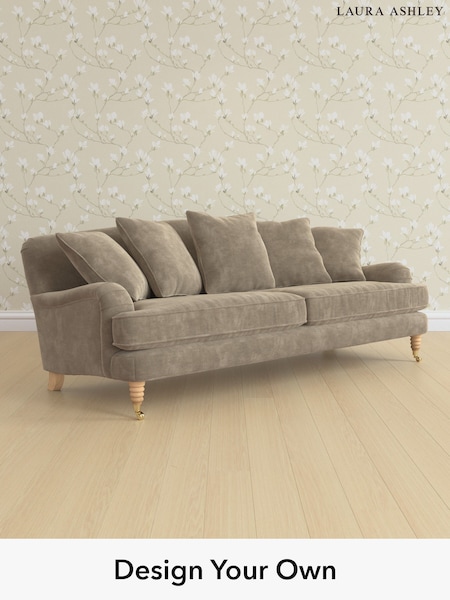 Alwyn Velvet/Truffle Natural Lynden Scatter Back By Laura Ashley (W46898) | £1,575
