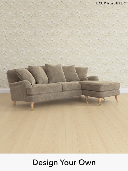 Alwyn Velvet/Truffle Natural Lynden Scatter Back By Laura Ashley (W46898) | £2,425