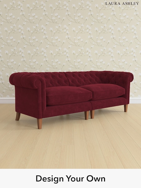 Alwyn Velvet/Burgundy Red Penarth By Laura Ashley (W46905) | £1,950