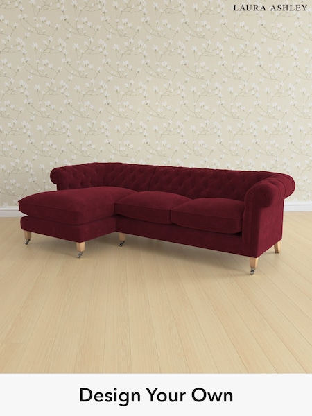 Alwyn Velvet/Burgundy Red Penarth By Laura Ashley (W46905) | £2,575