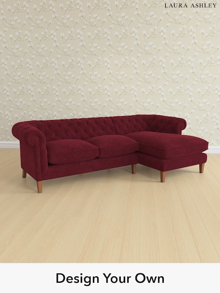 Alwyn Velvet/Burgundy Red Penarth By Laura Ashley (W46905) | £2,575