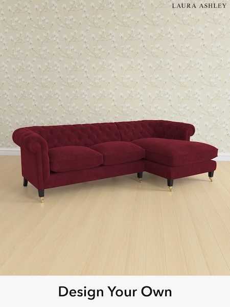 Alwyn Velvet/Burgundy Red Penarth By Laura Ashley (W46905) | £2,575