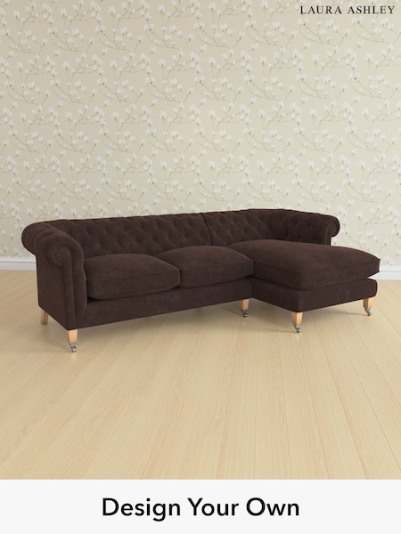 Alwyn Velvet/Chocolate Brown Penarth By Laura Ashley (W46906) | £2,575