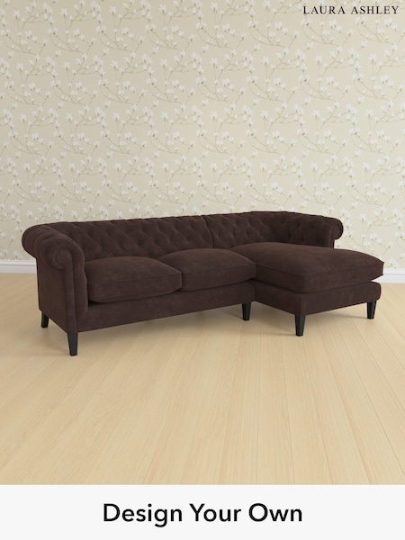 Alwyn Velvet/Chocolate Brown Penarth By Laura Ashley (W46906) | £2,575