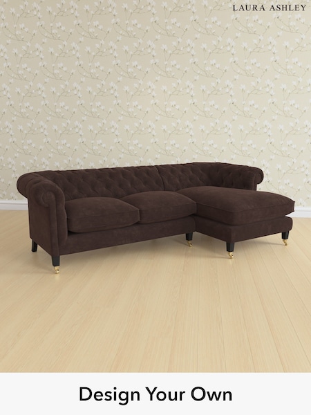 Alwyn Velvet/Chocolate Brown Penarth By Laura Ashley (W46906) | £2,575