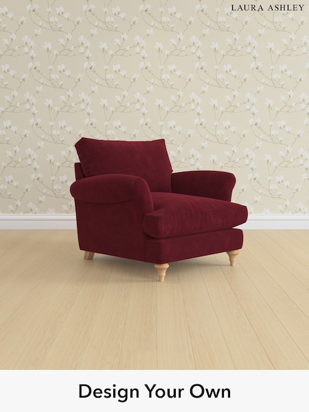 Alwyn Velvet/Burgundy Red Westley By Laura Ashley (W46914) | £875
