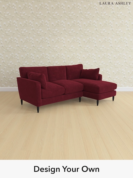 Alwyn Velvet/Burgundy Red Radcliffe By Laura Ashley (W46915) | £2,475