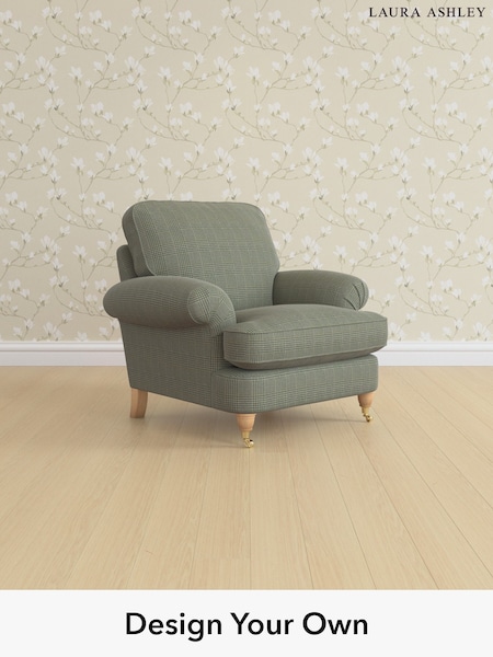 Birchgrove Check/Olive Green Beaumaris By Laura Ashley (W46997) | £1,000