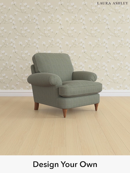 Birchgrove Check/Olive Green Beaumaris By Laura Ashley (W46997) | £1,000