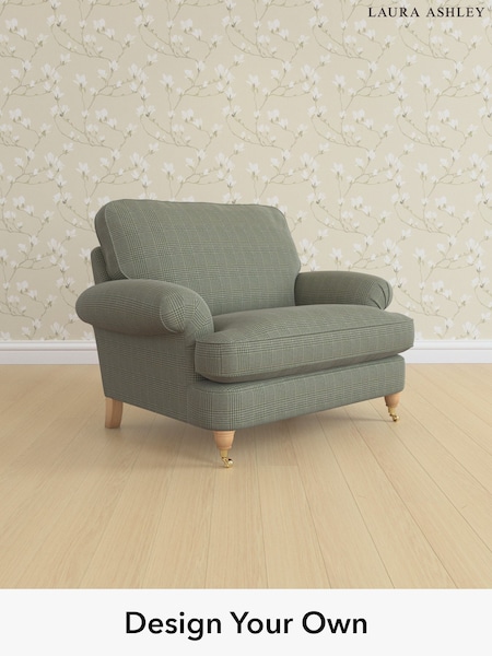 Birchgrove Check/Olive Green Beaumaris By Laura Ashley (W46997) | £1,150