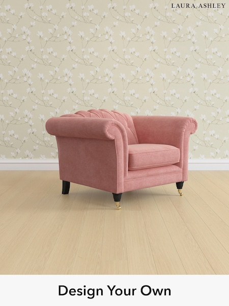 Bainton/Old Rose Pink Gloucester Button Back By Laura Ashley (W47067) | £900