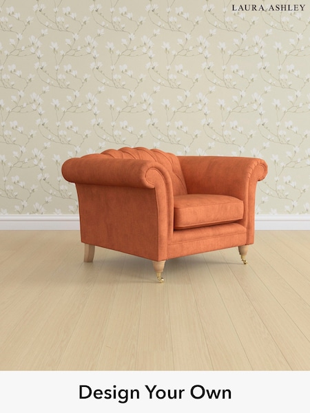Bainton/Terracotta Orange Gloucester Button Back By Laura Ashley (W47079) | £900