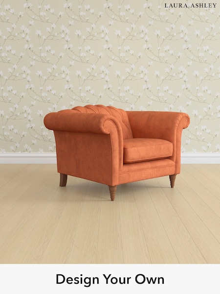 Bainton/Terracotta Orange Gloucester Button Back By Laura Ashley (W47079) | £900