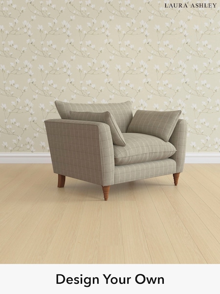 Carolyn Check/Hazelnut Natural Casterton By Laura Ashley (W47085) | £1,050