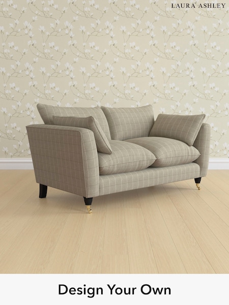 Carolyn Check/Hazelnut Natural Casterton By Laura Ashley (W47085) | £1,300