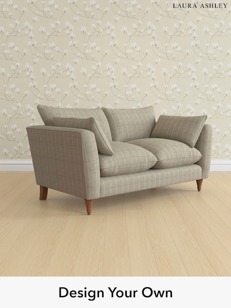 Carolyn Check/Hazelnut Natural Casterton By Laura Ashley (W47085) | £1,300