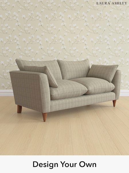 Carolyn Check/Hazelnut Natural Casterton By Laura Ashley (W47085) | £1,400