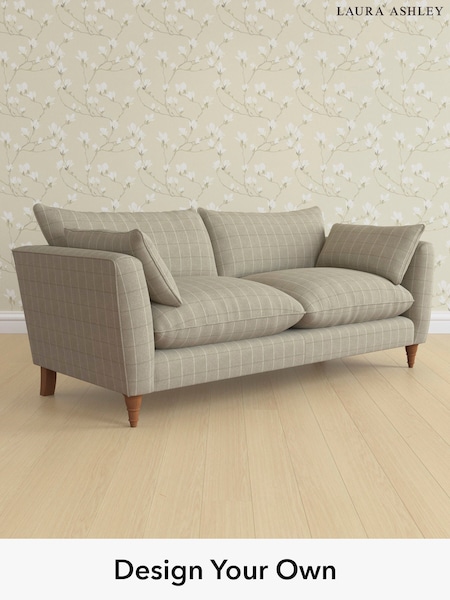 Carolyn Check/Hazelnut Natural Casterton By Laura Ashley (W47085) | £1,500