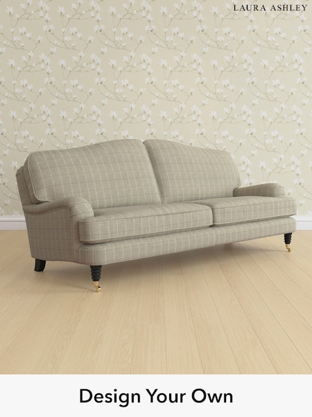 Carolyn Check/Hazelnut Natural Lynden By Laura Ashley (W47086) | £1,600