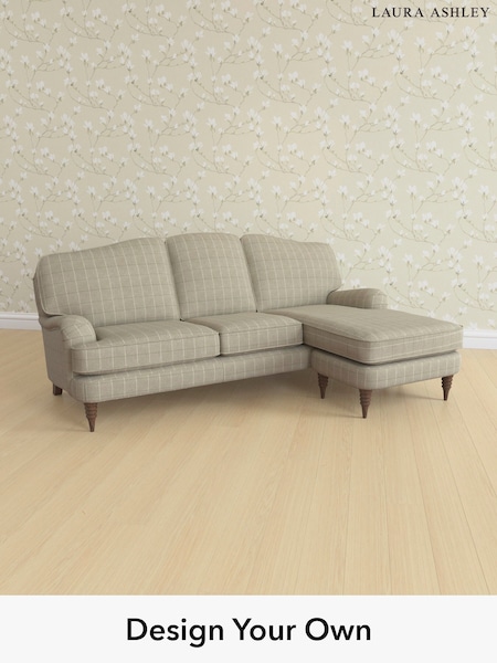 Carolyn Check/Hazelnut Natural Lynden By Laura Ashley (W47086) | £2,400