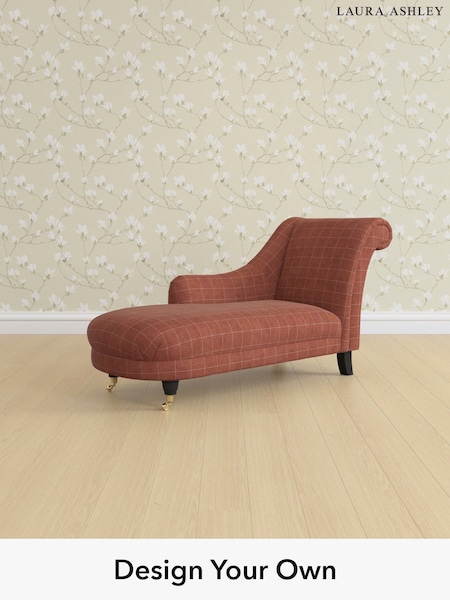 Carolyn Check/Terracotta Orange Gloucester By Laura Ashley (W47089) | £1,100