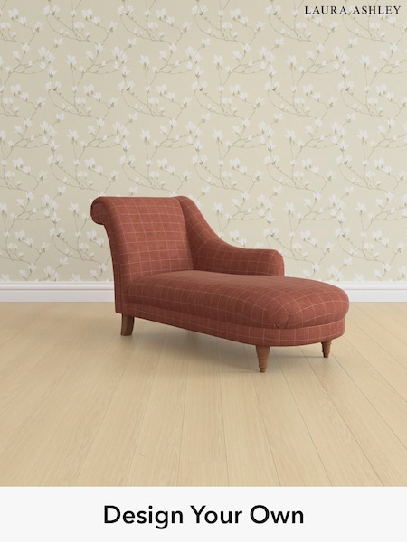 Carolyn Check/Terracotta Orange Gloucester By Laura Ashley (W47089) | £1,100