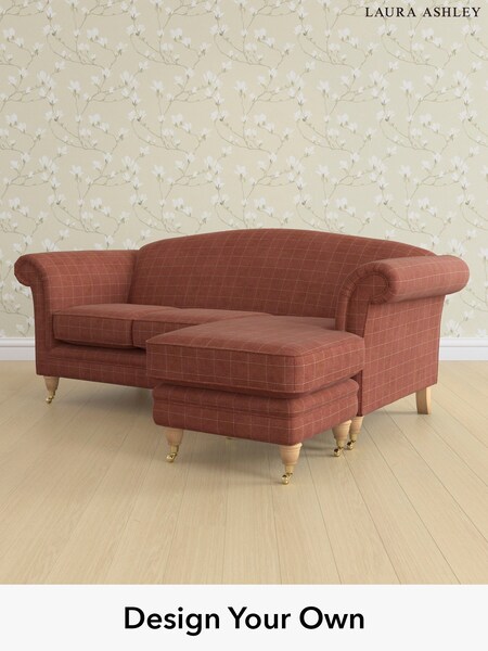 Carolyn Check/Terracotta Orange Gloucester By Laura Ashley (W47089) | £1,900
