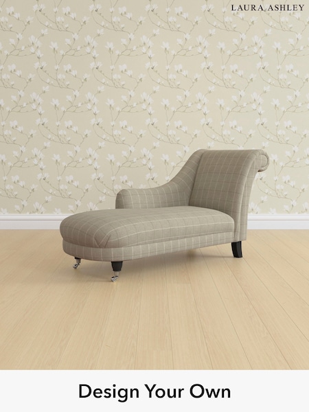 Carolyn Check/Hazelnut Natural Gloucester By Laura Ashley (W47090) | £1,100