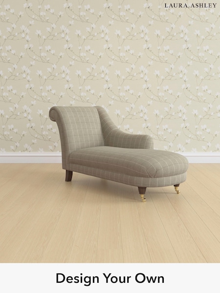 Carolyn Check/Hazelnut Natural Gloucester By Laura Ashley (W47090) | £1,100