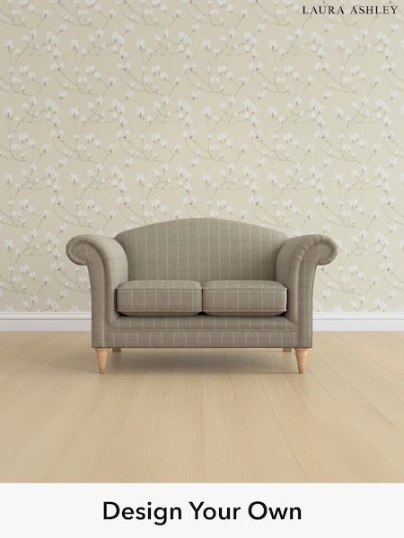 Carolyn Check/Hazelnut Natural Gloucester By Laura Ashley (W47090) | £1,200