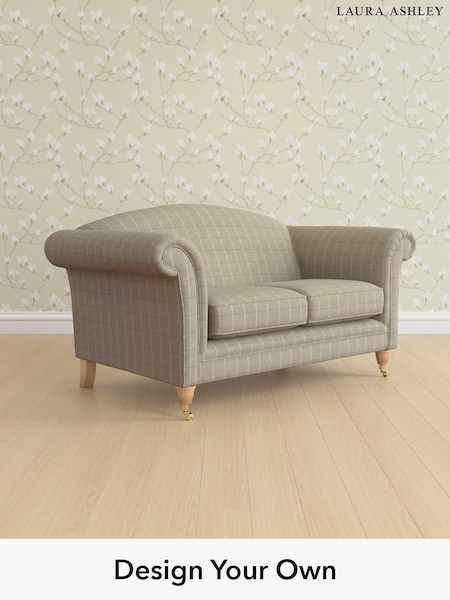 Carolyn Check/Hazelnut Natural Gloucester By Laura Ashley (W47090) | £1,300
