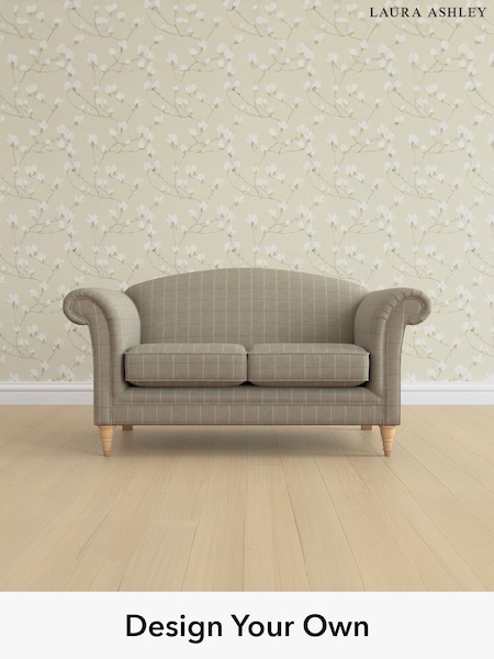 Carolyn Check/Hazelnut Natural Gloucester By Laura Ashley (W47090) | £1,300