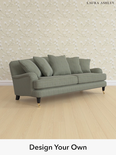 Birchgrove Check/Olive Green Lynden Scatter Back By Laura Ashley (W47092) | £1,625