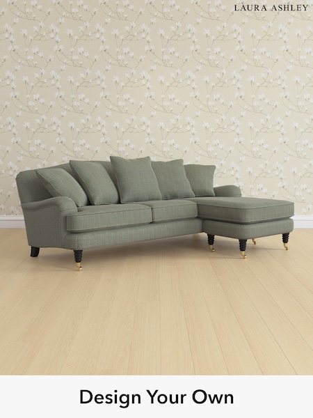 Birchgrove Check/Olive Green Lynden Scatter Back By Laura Ashley (W47092) | £2,625