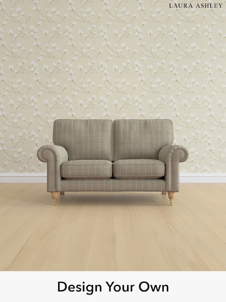 Carolyn Check/Hazelnut Natural Kingston By Laura Ashley (W47097) | £1,200