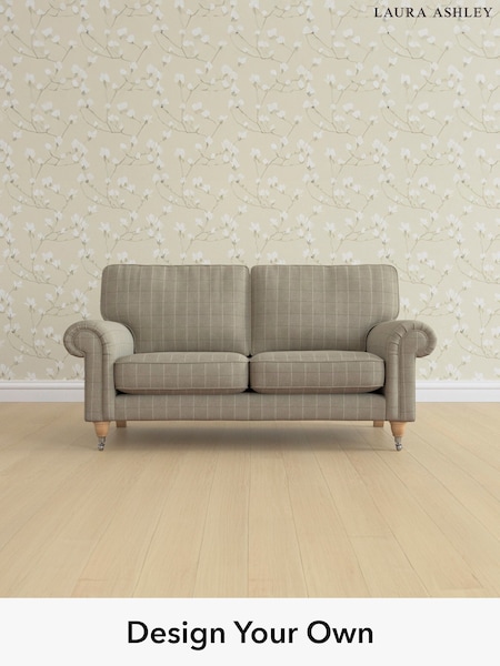 Carolyn Check/Hazelnut Natural Kingston By Laura Ashley (W47097) | £1,300
