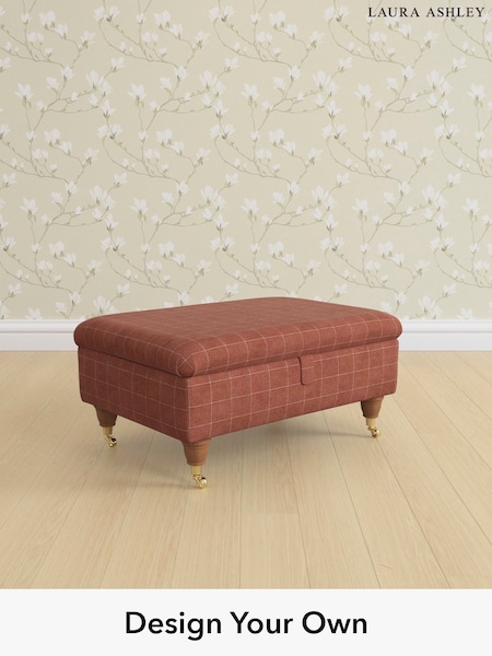 Carolyn Check/Terracotta Orange Kingston By Laura Ashley (W47099) | £575