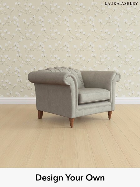 Bainton/Pale Steel Grey Gloucester Button Back By Laura Ashley (W47104) | £900