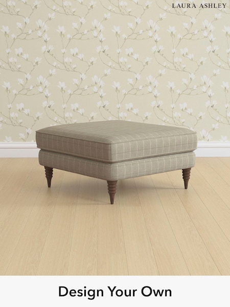 Carolyn Check/Hazelnut Natural Lynden Scatter Back By Laura Ashley (W47120) | £675