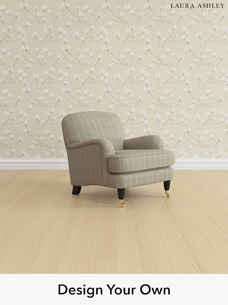 Carolyn Check/Hazelnut Natural Lynden Scatter Back By Laura Ashley (W47120) | £900