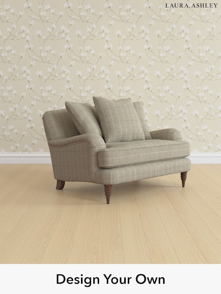 Carolyn Check/Hazelnut Natural Lynden Scatter Back By Laura Ashley (W47120) | £1,125