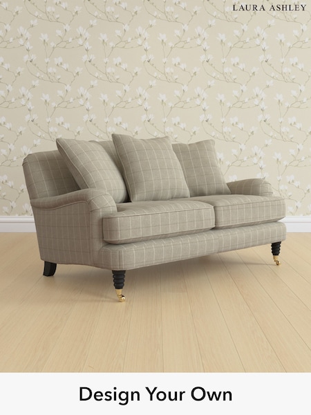Carolyn Check/Hazelnut Natural Lynden Scatter Back By Laura Ashley (W47120) | £1,350