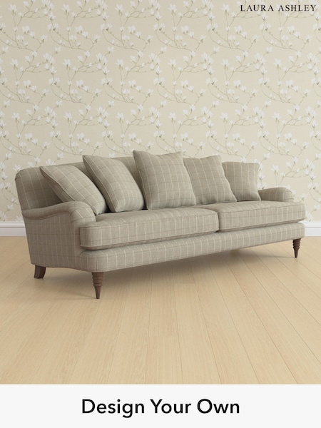Carolyn Check/Hazelnut Natural Lynden Scatter Back By Laura Ashley (W47120) | £1,650