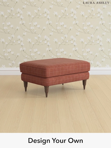 Carolyn Check/Terracotta Orange Lynden Scatter Back By Laura Ashley (W47121) | £575