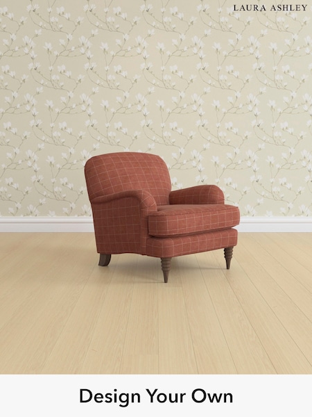 Carolyn Check/Terracotta Orange Lynden Scatter Back By Laura Ashley (W47121) | £900