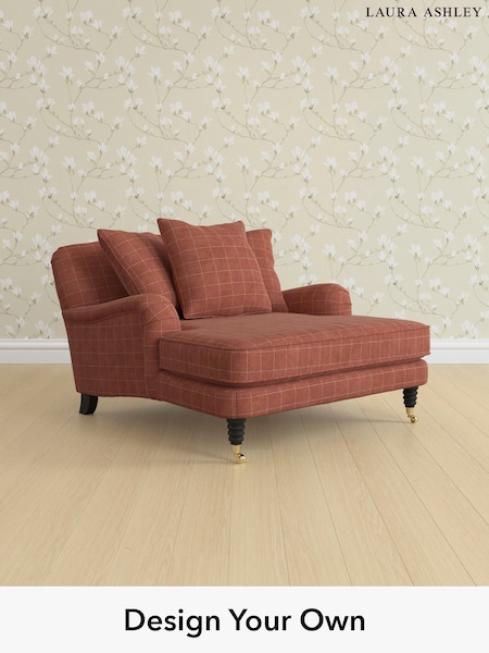 Carolyn Check/Terracotta Orange Lynden Scatter Back By Laura Ashley (W47121) | £1,250