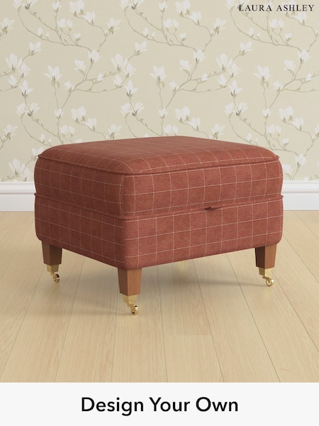 Carolyn Check/Terracotta Orange Marford By Laura Ashley (W47125) | £550