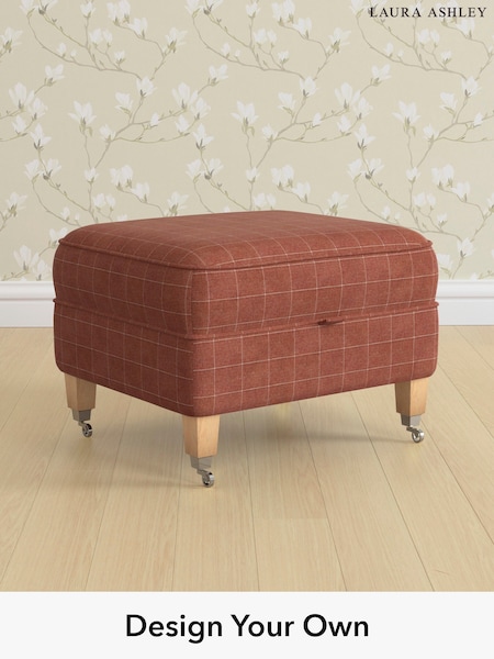 Carolyn Check/Terracotta Orange Marford By Laura Ashley (W47125) | £550